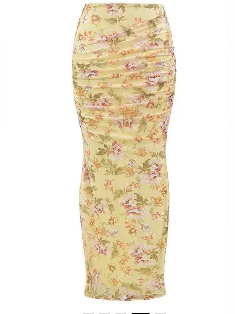 HOUSE OF CB 
Cassidy Floral Print Maxi Skirt - Sun Bleached